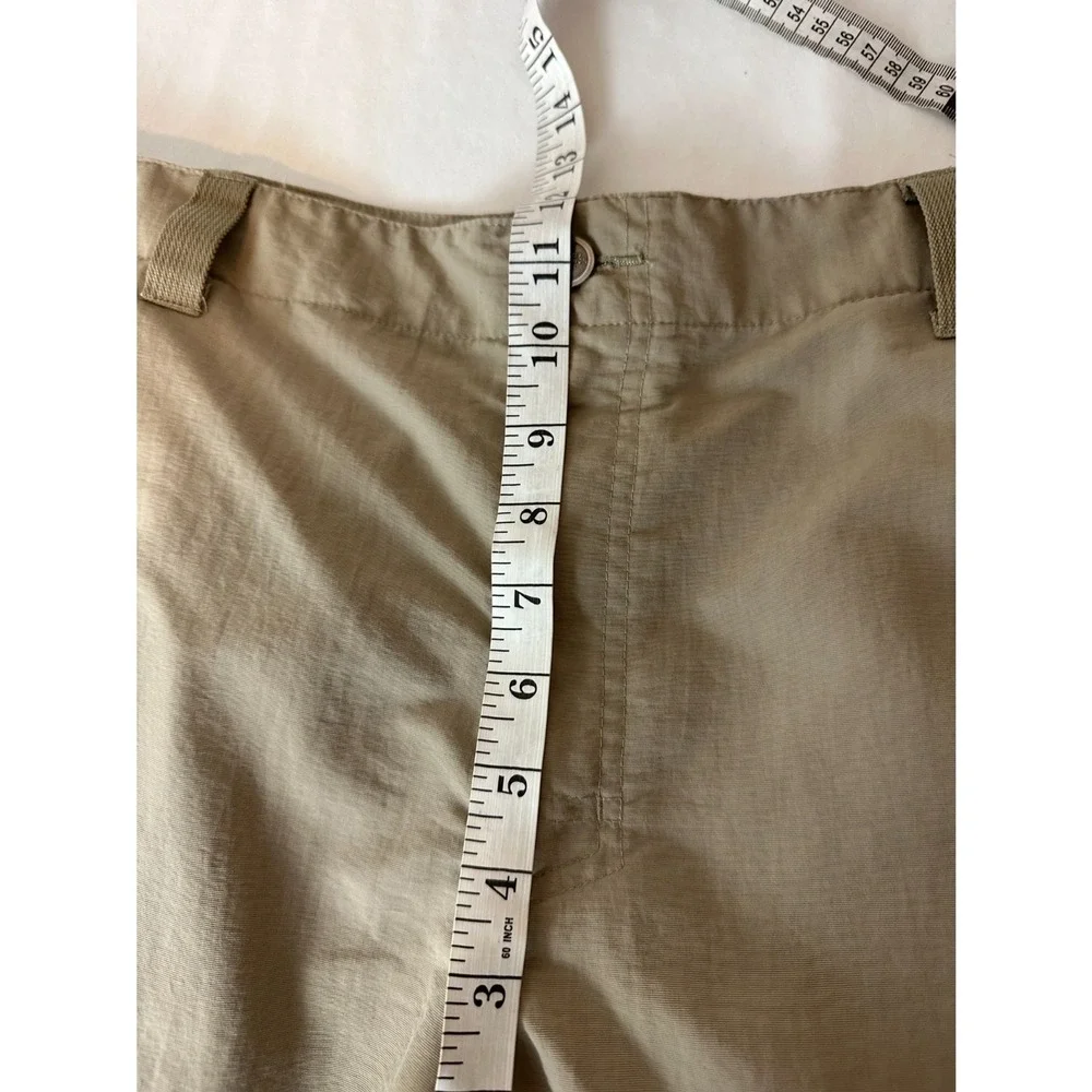 The North‎ Face Mens 38 X32 Nylon Convertible Pants Brown Outdoor Hiking